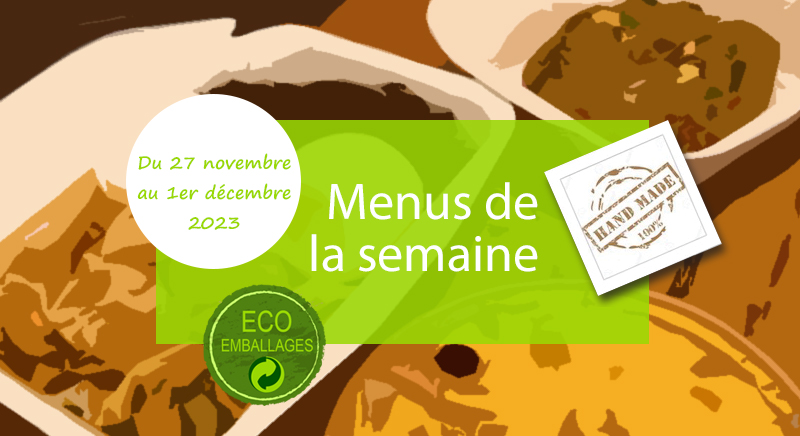 César et Marcus semaine 48 du 27 novembre au 1er décembre 2023 - Livraison Lunch Box Monaco